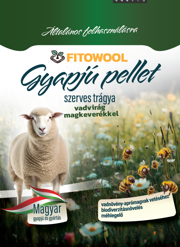 Fitowool Prémium Gyapjú Pellet – Vadvirágmagokkal